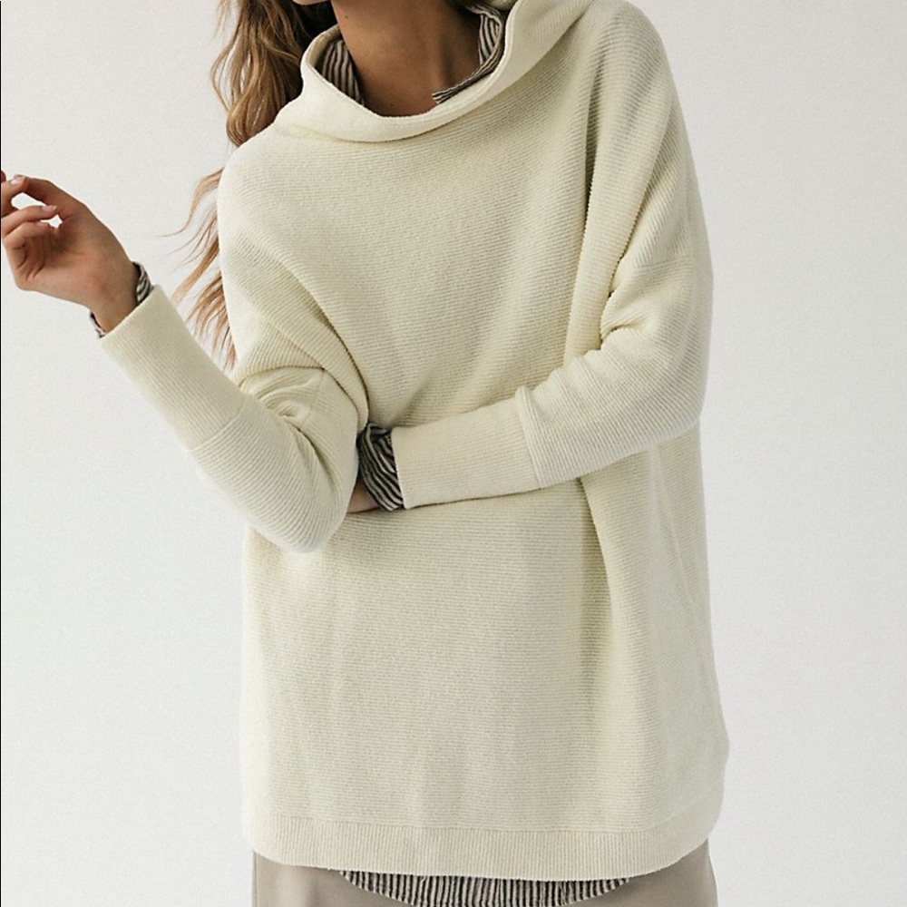 NWOT Free People Ottoman SlouchyTunic Cowl Sweater